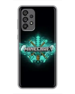 Чехол для Samsung Galaxy A73 (5G) с картинкой «Minecraft Diamond лого» Чехол для Samsung Galaxy A73 (5G) с картинкой «Minecraft Diamond лого»