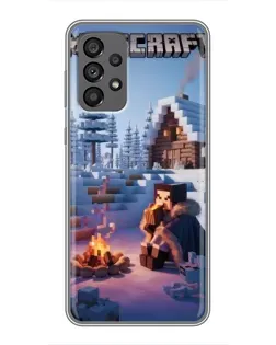 Чехол для Samsung Galaxy A73 (5G) с картинкой «Зимний Minecraft» Чехол для Samsung Galaxy A73 (5G) с картинкой «Зимний Minecraft»