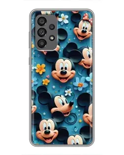 Чехол для Samsung Galaxy A73 (5G) с картинкой «Паттерн Микки и Минни»