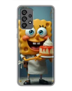 Чехол для Samsung Galaxy A73 (5G) с картинкой «Повар Спанч Боб»