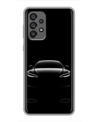 Чехол для Samsung Galaxy A73 (5G) с картинкой «Силуэт Tesla Night»