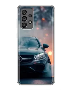 Чехол для Samsung Galaxy A73 (5G) с картинкой «Mercedes — ночной город» Чехол для Samsung Galaxy A73 (5G) с картинкой «Mercedes — ночной город»