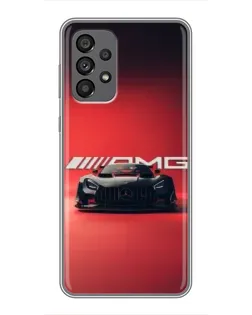 Чехол для Samsung Galaxy A73 (5G) с картинкой «Mercedes AMG — красная линия»
