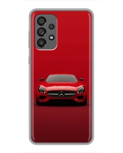 Чехол для Samsung Galaxy A73 (5G) с картинкой «Красный Mercedes AMG»