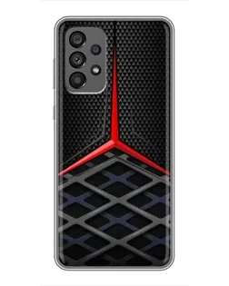 Чехол для Samsung Galaxy A73 (5G) с картинкой «Mercedes Carbon Grid»