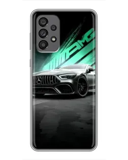 Чехол для Samsung Galaxy A73 (5G) с картинкой «Темный Mercedes AMG»
