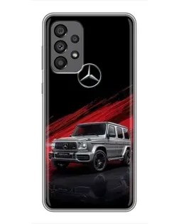 Чехол для Samsung Galaxy A73 (5G) с картинкой «Mercedes G-Class красный»