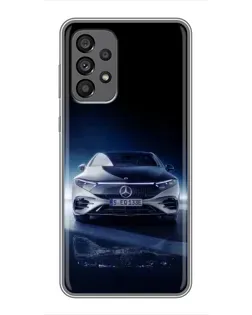 Чехол для Samsung Galaxy A73 (5G) с картинкой «Ночной Mercedes EQ»