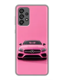 Чехол для Samsung Galaxy A73 (5G) с картинкой «Розовый Mercedes AMG» Чехол для Samsung Galaxy A73 (5G) с картинкой «Розовый Mercedes AMG»