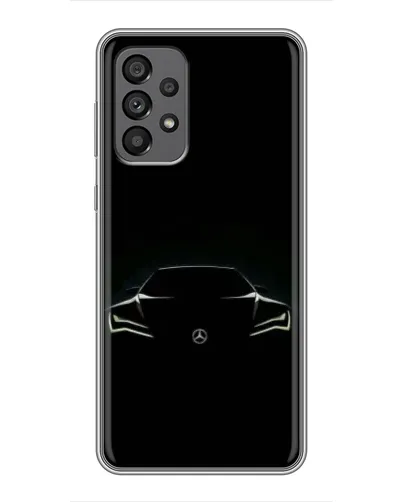 Чехол для Samsung Galaxy A73 (5G) с картинкой «Mercedes — силуэт авто» Чехол для Samsung Galaxy A73 (5G) с картинкой «Mercedes — силуэт авто»