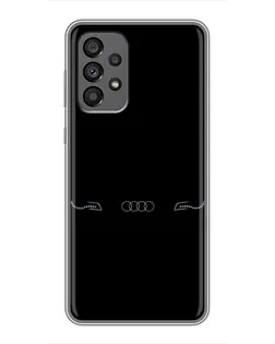 Чехол для Samsung Galaxy A73 (5G) с картинкой «Audi — световой подпись»