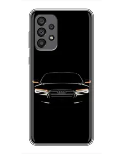 Чехол для Samsung Galaxy A73 (5G) с картинкой «Audi — ночной контур»