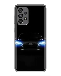 Чехол для Samsung Galaxy A73 (5G) с картинкой «Audi в неоне»