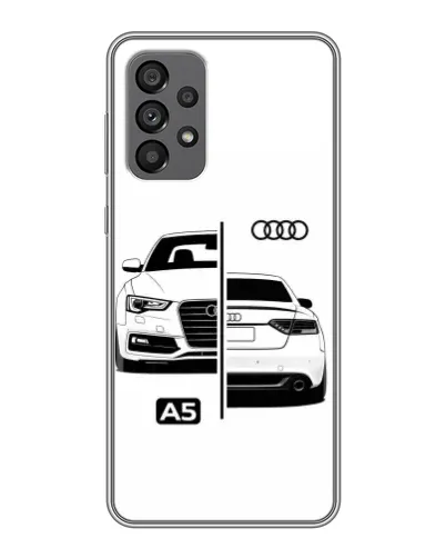 Чехол для Samsung Galaxy A73 (5G) с картинкой «Audi — контрастный дизайн» Чехол для Samsung Galaxy A73 (5G) с картинкой «Audi — контрастный дизайн»