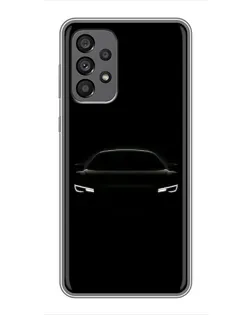 Чехол для Samsung Galaxy A73 (5G) с картинкой «Взгляд Audi в темноте»