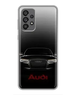 Чехол для Samsung Galaxy A73 (5G) с картинкой «Audi — градиентный контур»