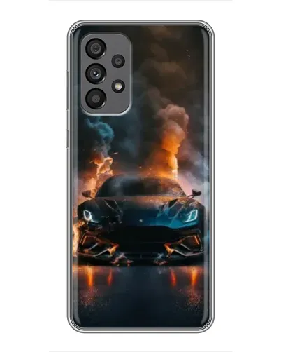 Чехол для Samsung Galaxy A73 (5G) с картинкой «Lamborghini дымная эстетика»