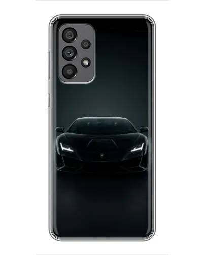 Чехол для Samsung Galaxy A73 (5G) с картинкой «Черный Lamborghini Aventador»