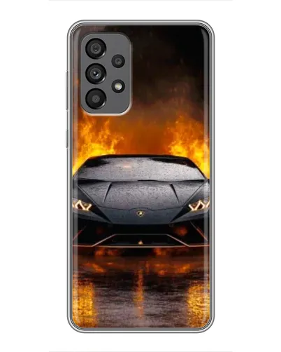 Чехол для Samsung Galaxy A73 (5G) с картинкой «Lamborghini в огне»