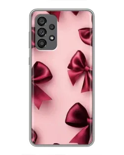 Чехол для Samsung Galaxy A73 (5G) с картинкой «Бордовый атлас»