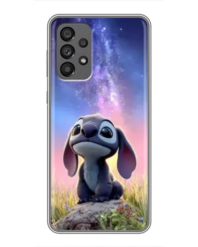 Чехол для Samsung Galaxy A73 (5G) с картинкой «Стич на рассвете»