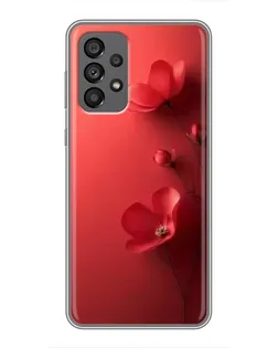 Чехол для Samsung Galaxy A73 (5G) с картинкой «Маковые соцветия»