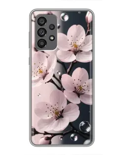 Чехол для Samsung Galaxy A73 (5G) с картинкой «Нежная сакура и капли»