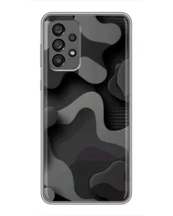 Чехол для Samsung Galaxy A73 (5G) с картинкой «Темный абстрактный камуфляж»