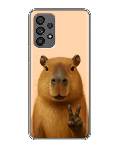Чехол для Samsung Galaxy A73 (5G) с картинкой «Капибара виктория»