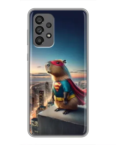 Чехол для Samsung Galaxy A73 (5G) с картинкой «Капи-мен супергерой»