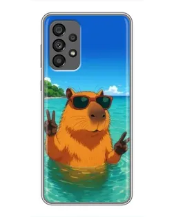 Чехол для Samsung Galaxy A73 (5G) с картинкой «Морская капибара» Чехол для Samsung Galaxy A73 (5G) с картинкой «Морская капибара»