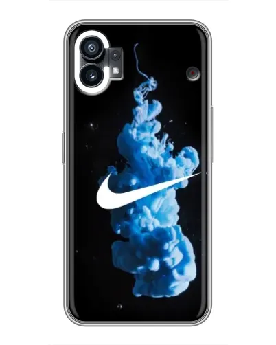 Чехол для Samsung Galaxy F07 с картинкой «Nike и синий дым» Чехол для Samsung Galaxy F07 с картинкой «Nike и синий дым»