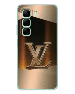 Чехол для Samsung Galaxy F36 с картинкой «LV — золотое сияние»