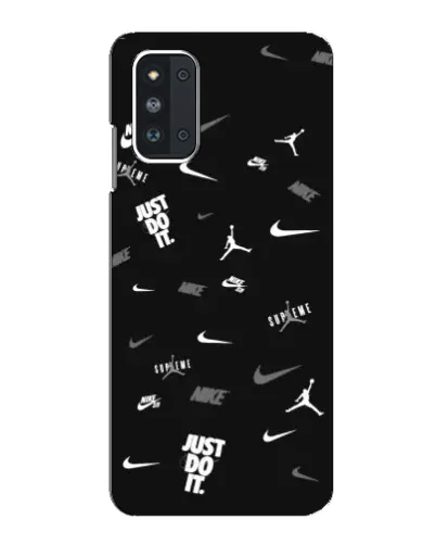 Чехол для Samsung Galaxy F52 5G (E526) с картинкой «Nike Black Pattern» Чехол для Samsung Galaxy F52 5G (E526) с картинкой «Nike Black Pattern»