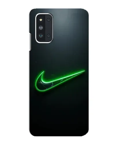 Чехол для Samsung Galaxy F52 5G (E526) с картинкой «Неоновый контур Nike»