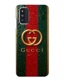 Чехол для Samsung Galaxy F52 5G (E526) с картинкой «Gucci — фирменная полоса и золото» Чехол для Samsung Galaxy F52 5G (E526) с картинкой «Gucci — фирменная полоса и золото»