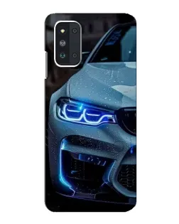 Чехол для Samsung Galaxy F52 5G (E526) с картинкой «Взгляд BMW с синими фарами» Чехол для Samsung Galaxy F52 5G (E526) с картинкой «Взгляд BMW с синими фарами»
