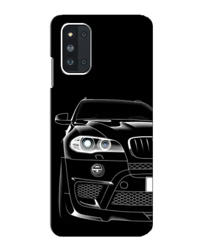 Чехол для Samsung Galaxy F52 5G (E526) с картинкой «Темный силуэт BMW»
