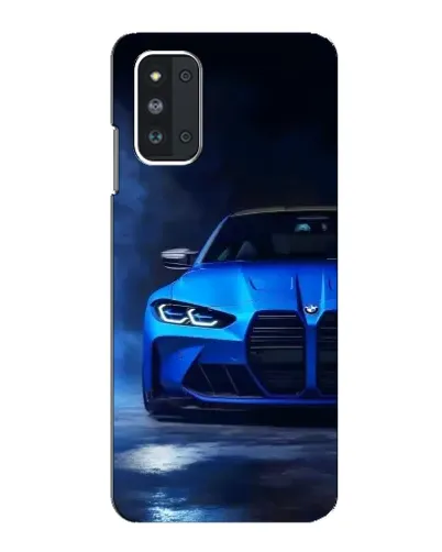 Чехол для Samsung Galaxy F52 5G (E526) с картинкой «Голубая BMW M4»