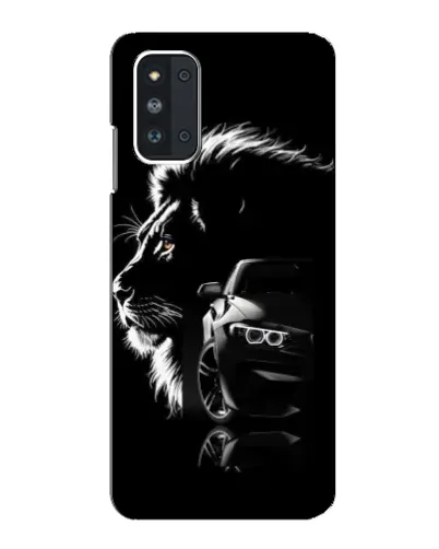 Чехол для Samsung Galaxy F52 5G (E526) с картинкой «BMW и лев»