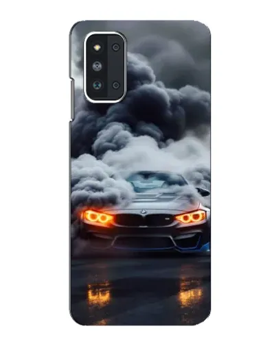 Чехол для Samsung Galaxy F52 5G (E526) с картинкой «BMW в дыму»