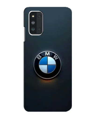 Чехол для Samsung Galaxy F52 5G (E526) с картинкой «Логотип BMW — минимализм»
