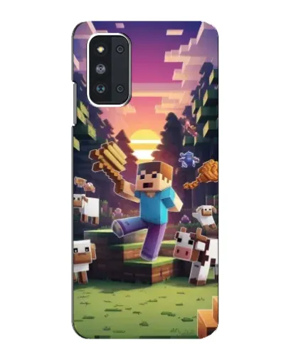 Чехол для Samsung Galaxy F52 5G (E526) с картинкой «Стив на ферме»