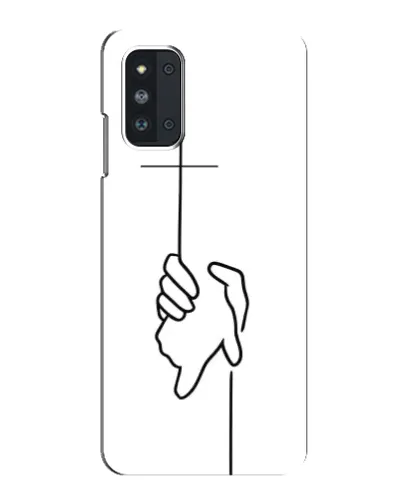 Чехол для Samsung Galaxy F52 5G (E526) с картинкой «Рука держит»