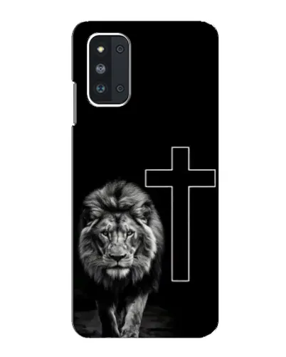 Чехол для Samsung Galaxy F52 5G (E526) с картинкой «Лев и Крест»