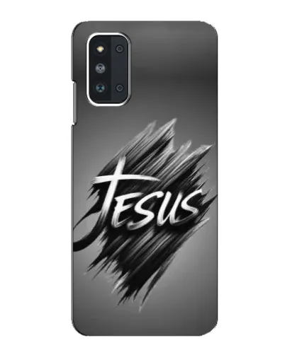 Чехол для Samsung Galaxy F52 5G (E526) с картинкой «Надпись Jesus Graffiti»