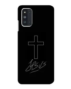 Чехол для Samsung Galaxy F52 5G (E526) с картинкой «Графический крест Jesus»