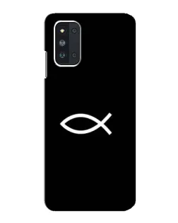 Чехол для Samsung Galaxy F52 5G (E526) с картинкой «Символ рыбы Jesus»