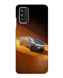 Чехол для Samsung Galaxy F52 5G (E526) с картинкой «Cybertruck в пустыне»