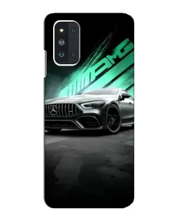 Чехол для Samsung Galaxy F52 5G (E526) с картинкой «Темный Mercedes AMG»